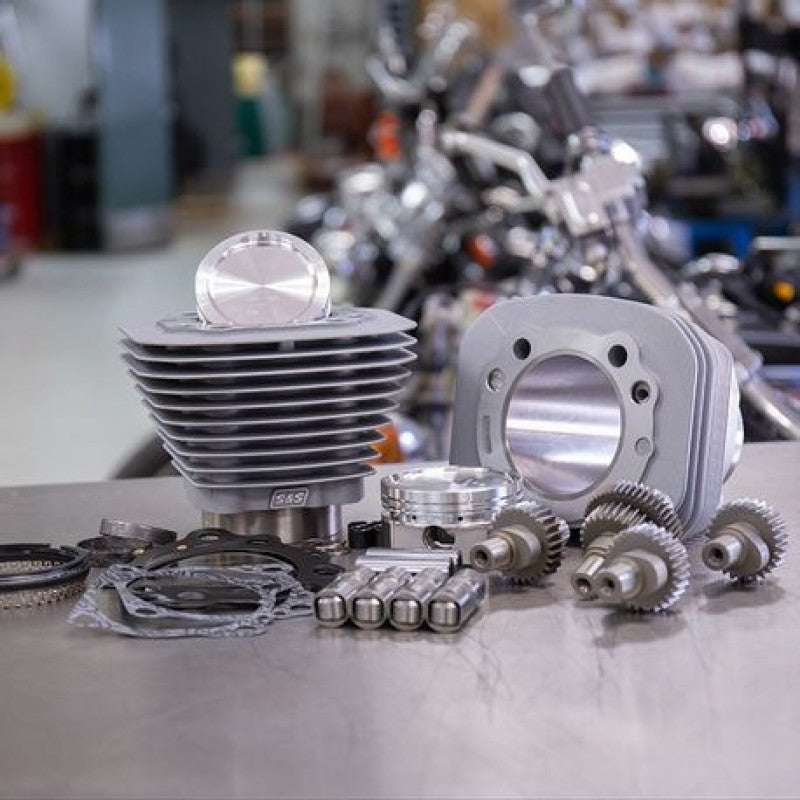 S&S 910-0700 Cycle 00-21 Sportster Models 883cc to 1200cc Hooligan Kit - Silver