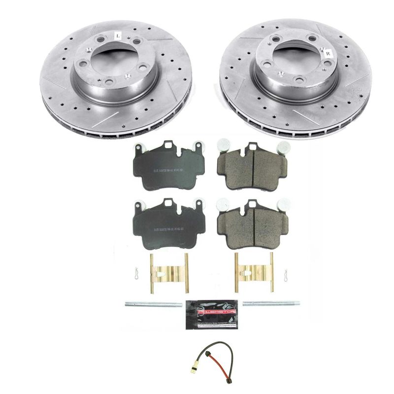 PowerStop K7194 2005 fits Porsche 911 Front Z23 Evolution Sport Brake Kit