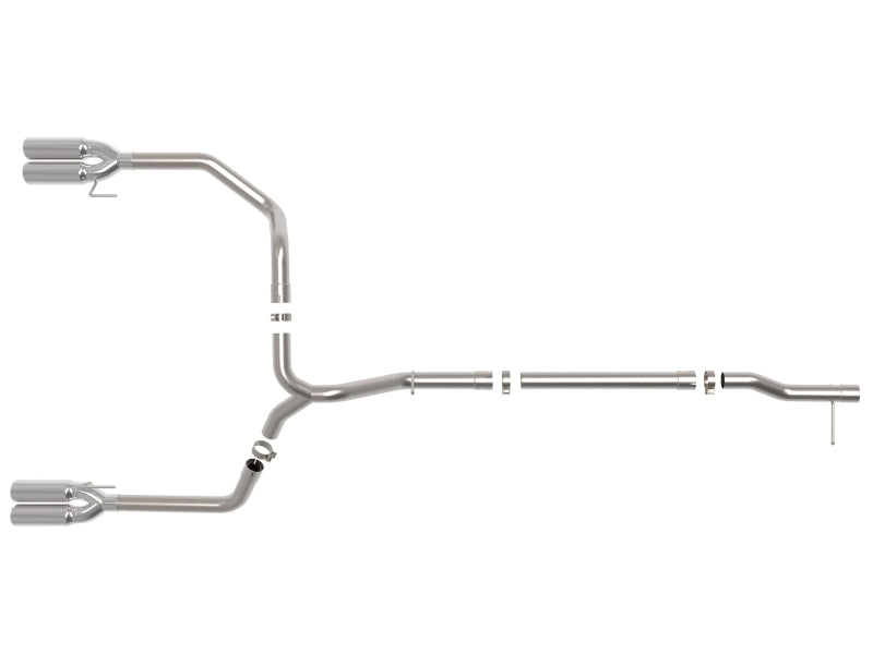 AFE 49-34146-P M Trucks 23-24 L6-3.0L (td) LZ0 Vulcan Series 3in 304 SS DPF-Bac