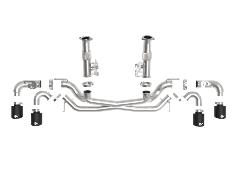 AFE 49-34124NM-B orce-Xp 304 Stainless Steel Cat-Back Exhaust Black 2020 fits C