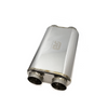 Stainless Bros 616-07623-2250 3in x 17in OAL SS304 Thin Oval Muffler (3in Dual I
