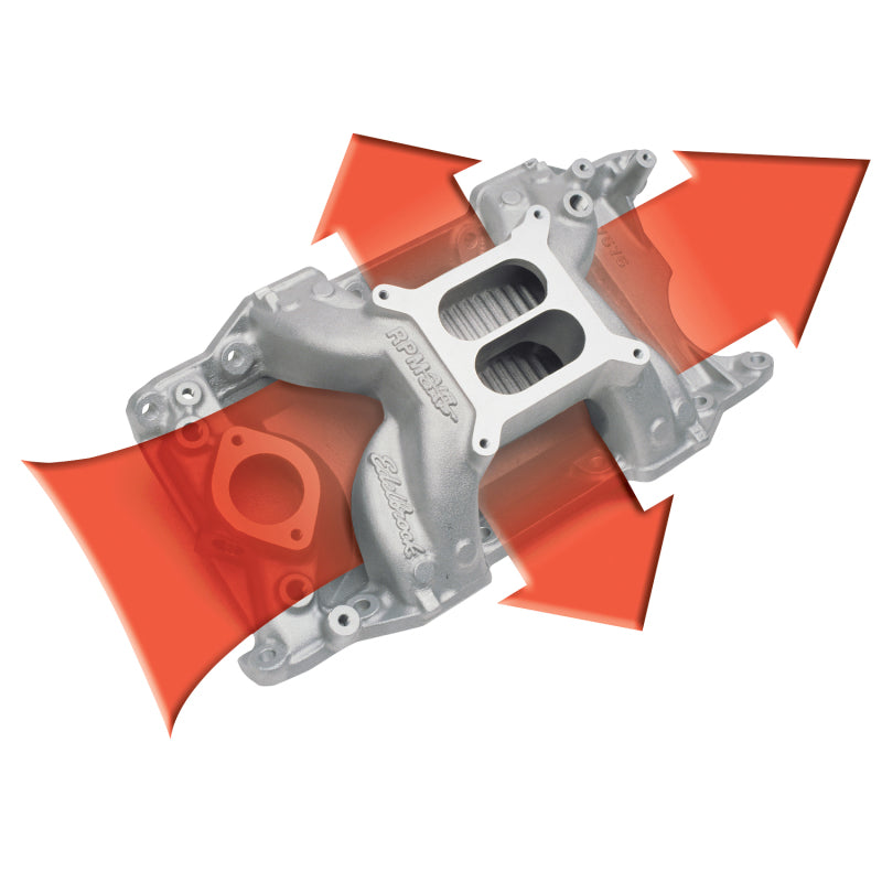 Edelbrock 7576 340-360 fits Chry RPM Air-Gap Manifold