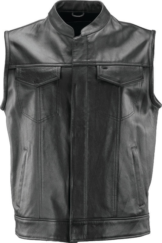 Kuryakyn 094399 Kuryakyn Leather By River Road Vandal Club Vest Black - Medium