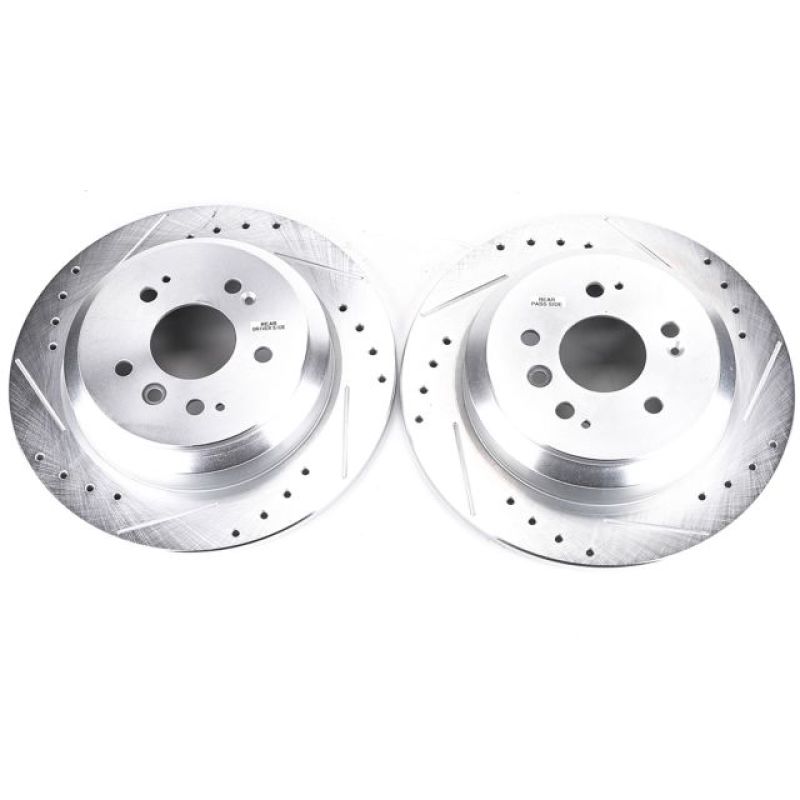 PowerStop fits Honda 16-19 Pilot Rear Evolution Drilled & Slotted Rotors - Pair
