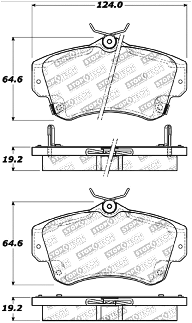 Stoptech 309.0841 Performance 03-05 Dodge SRT-4 Front Brake Pads
