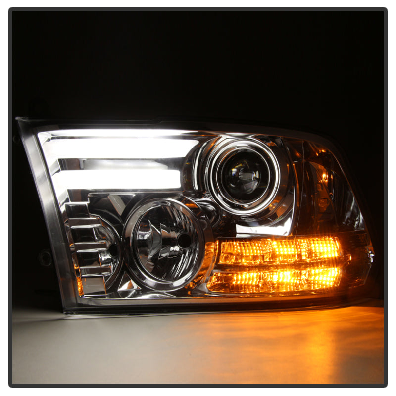 Spyder 5080998 fits Dodge 09-12 Ram Projector Headlights Light Bar DRL Chrome P