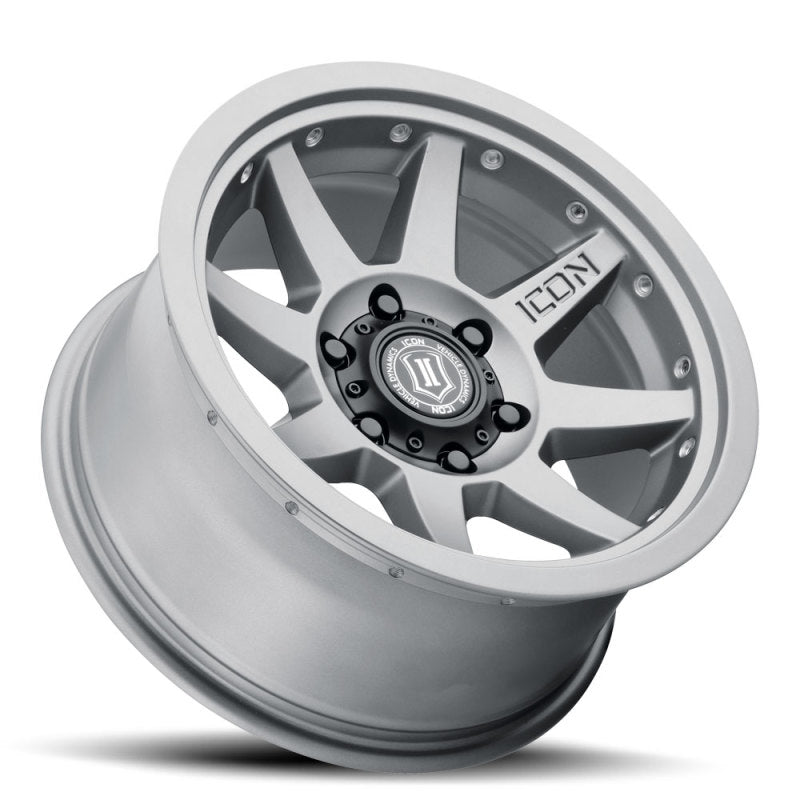 ICON 21817856350TT Rebound Pro 17x8.5 6x135 6mm Offset 5in BS 87.1mm Bore Titanium Wheel
