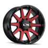 ION Wheels 143-2970BTR18 ION Type 143 20x9 / 8x170 BP / 18mm Offset / 125.2mm Hub Gloss Black/Red Machined Wheel