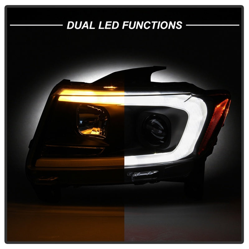 Spyder 5085795 fits Jeep 11-13 Grand Cherokee - Light Bar Proj Headlights - Hal