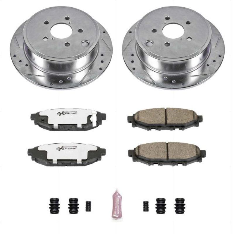 PowerStop K4631-26 13-16 fits Subaru BRZ Rear Z26 Street Warrior Brake Kit