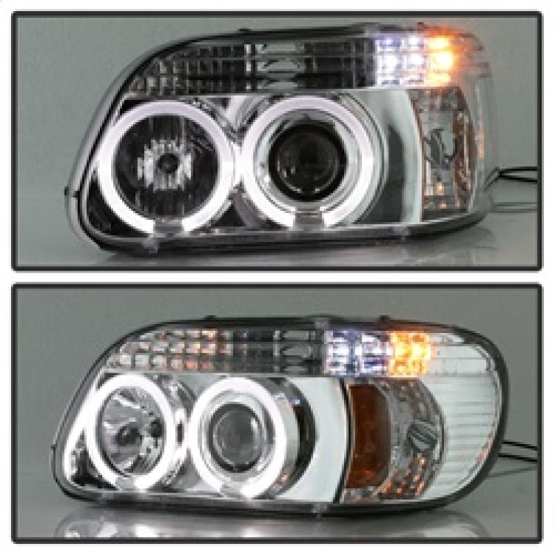 Spyder 5010148 fits Ford 95-01 Explorer 1PC Projector Headlights LED Halo Chrm
