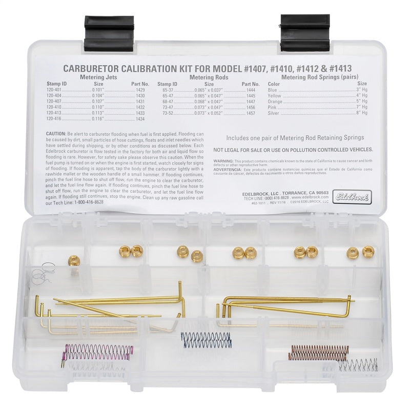 Edelbrock 1480 Jet / Rod Kit for 1407/1410/1412/1413