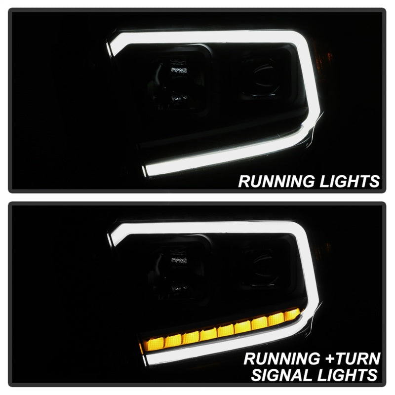 xTune 9043031 14-17 fits Toyota Tundra DRL LED Light Bar Proj Headlights - Blac