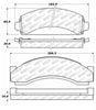 Stoptech 305.0543 Street Select Brake Pads w/Hardware - Front/Rear