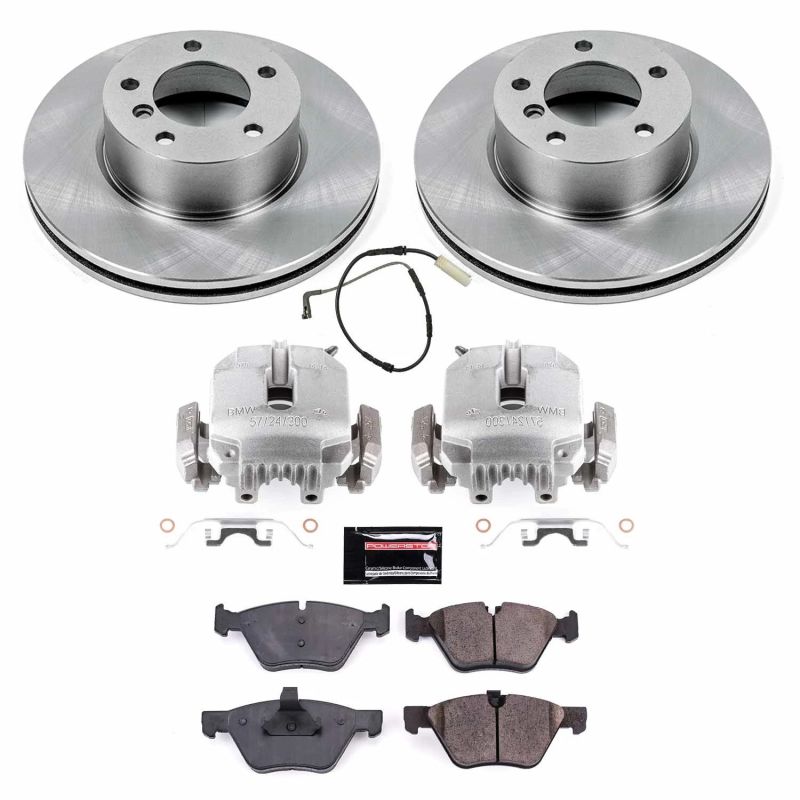 PowerStop KCOE4590 2007 fits BMW 328i Front Autospecialty Brake Kit w/Calipers