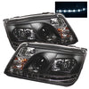 Spyder 5012234 fits Volkswagen 99-05 Jetta Projector HeadlightsDRL Blk PRO-YD-V