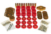 Prothane 1-117 fits Jeep 07-11 Wrangler JK 4DR Body Mount Kit - Red
