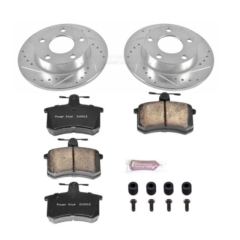 PowerStop K584 fits Audi 96-01 A4 Quattro Rear Z23 Evolution Sport Brake Kit