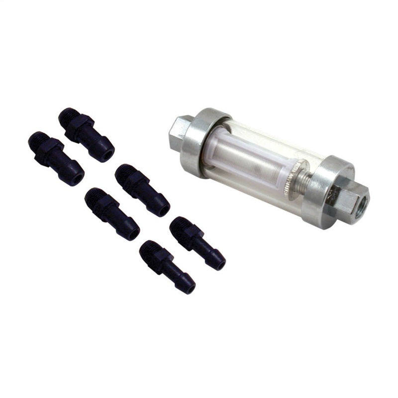 Spectre 6932 Premium Clearview Fuel Filter (Incl. 1/4in. / 5/16in. / 3/8in. Barb Fittings)