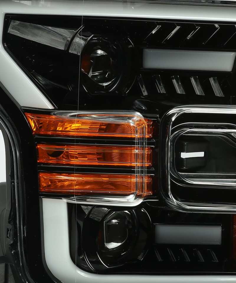 AlphaRex 880158 fits Ford 15-17 F-150 PRO-Series Proj Headlights Plank Style Gl