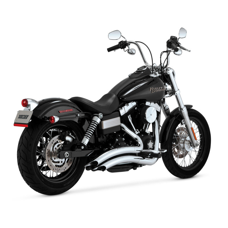 Vance and Hines 26081 Vance & Hines HD Dyna 06-09 Big Radius 2-2 Chrome Full