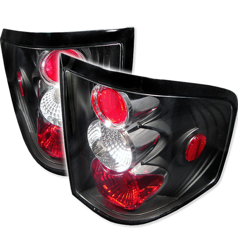 Spyder 5003225 fits Ford 04-08 F150 Flareside Euro Style Tail Lights Black ALT-