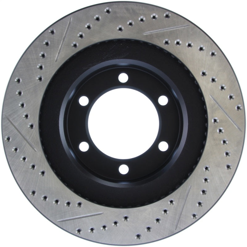 Stoptech 127.44127L Slotted & Drilled Sport Brake Rotor