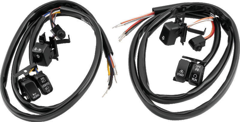 Twin Power 482690 fits 07-10 Big Twin and XL Black Handlebar Switch Kit Does No