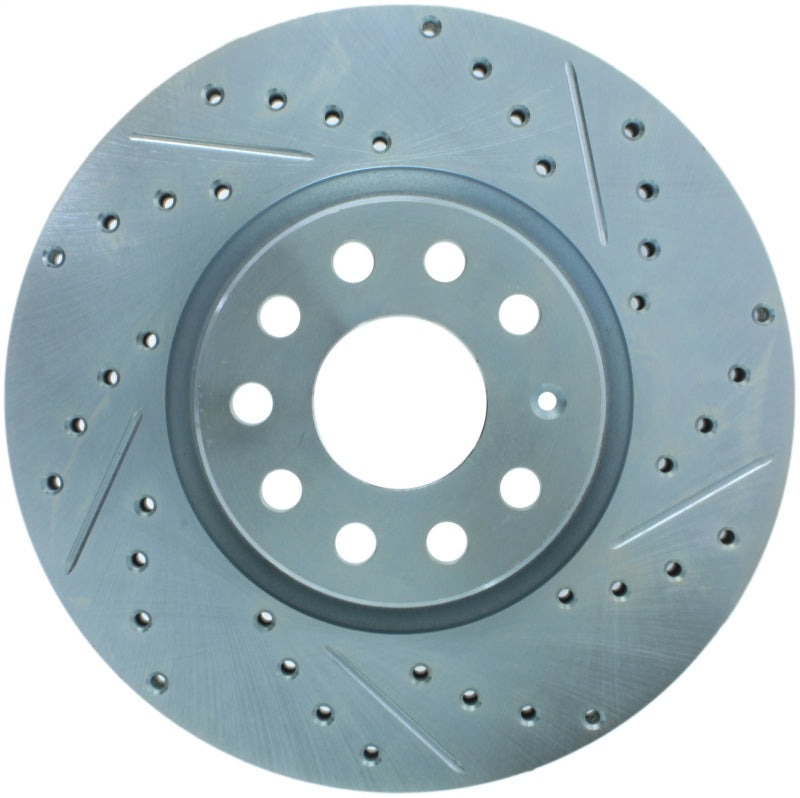 Stoptech 227.33098L Select Sport 06-17 Volkswagen Jetta Slotted & Drilled Front Left Rotor