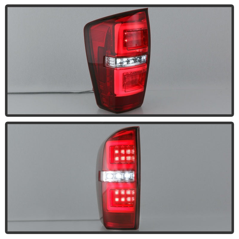 Spyder 5085757 fits Toyota 16-17 Tacoma LED Tail Lights - Red Clear (ALT-YD-TT1