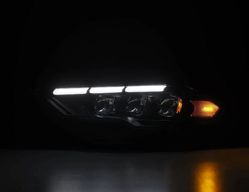 AlphaRex 880264 18-20 fits Ford Mustang NOVA LED Proj Headlights Black w/Acti