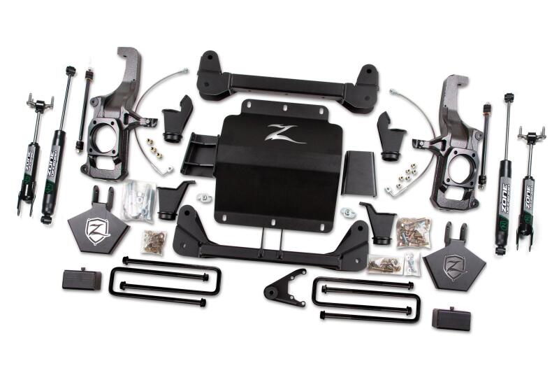 Zone Offroad ZONC12F 11-19 fits GM HD 5in System w/o Overload - Fox Adv Series