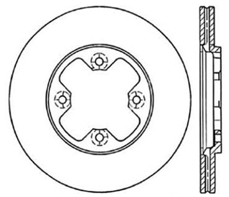 Stoptech 127.42005R Slotted & Drilled Sport Brake Rotor
