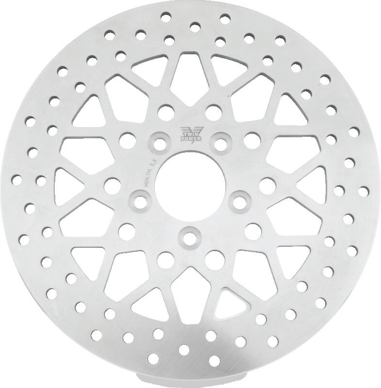 Twin Power 666830 08-Up FLH FLT Rear 11.8 Solid Rotor Mesh