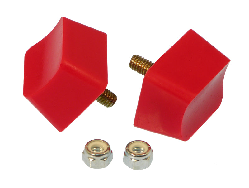 Prothane 19-1302 Universal Bump Stop 1X1 3/4X1 7/16 Crvd Top - Red