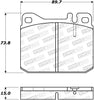 Stoptech 308.0145 Street Brake Pads