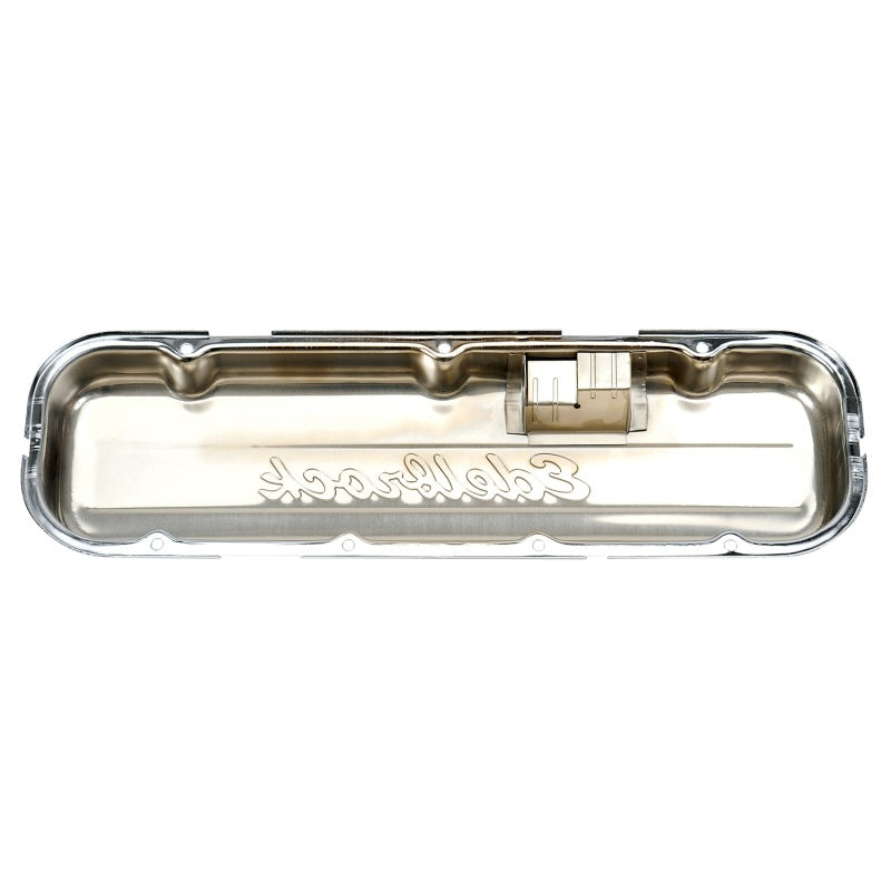 Edelbrock 4480 Valve Cover Signature Series fits Chevrolet 1965 and Later 396-502 V8 Low Chrome