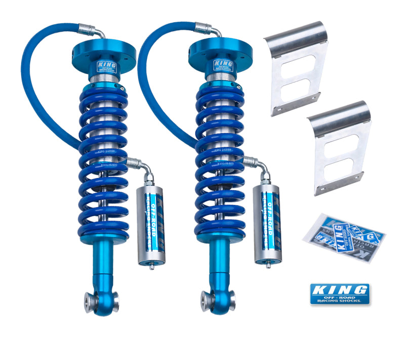 King 25001-213 Shocks 09-13 fits Ford F150 2WD/4WD Front 2.5 Dia Remote Reservoir Coilover (Pair)