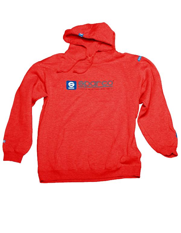 SPARCO SP03100RS3L Sweatshirt Hooded WWW Red LRG