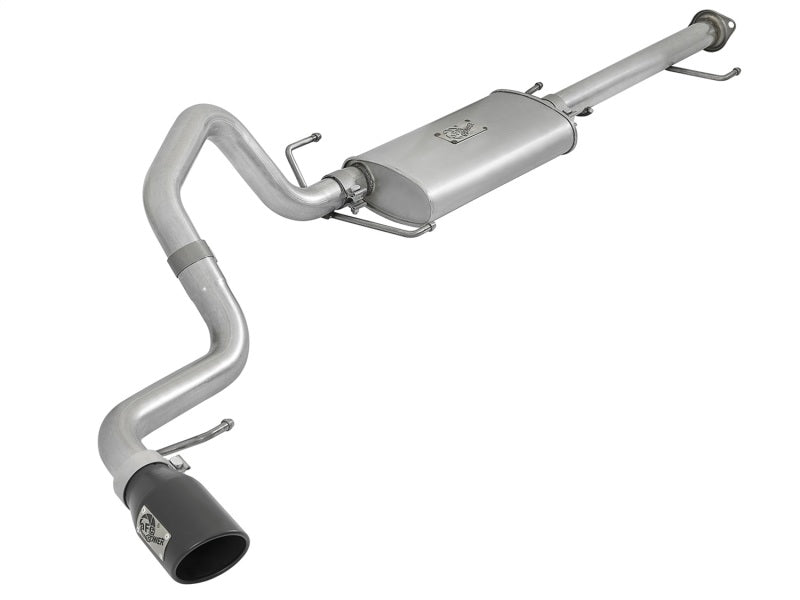 AFE 49-06039-B on 2-1/2in Aluminized Steel Cat-Back Exhaust w/ Black Tips 07-17