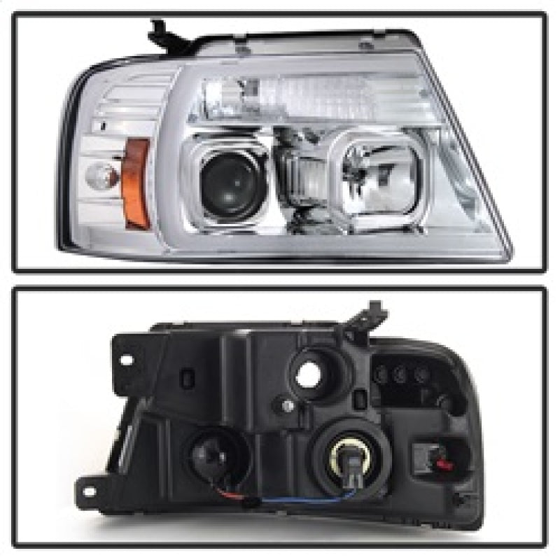 Spyder 5084637 fits Ford 04-08 F-150 Light Bar Projector Headlights - Chrome (P