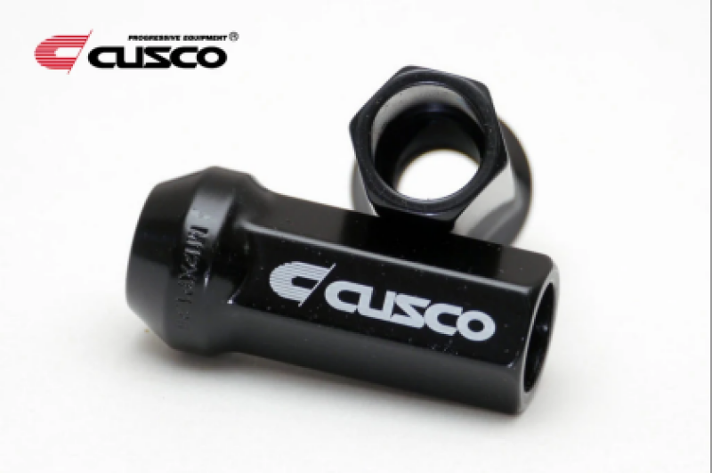 Cusco 00B 738 1516B Universal Wheel Lug Nut Set M12 x P1.5mm - Black (16pcs)