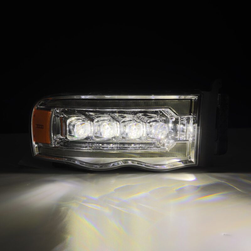 AlphaRex 880565 02-05 fits Dodge Ram 1500 NOVA LED Proj Headlights Plank Styl
