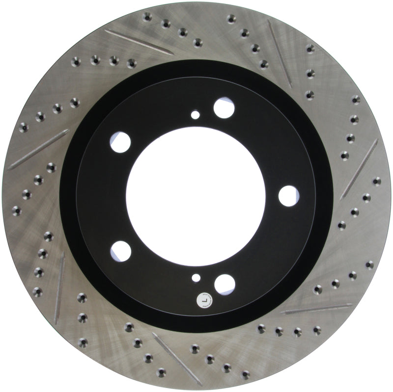 Stoptech 127.44156L 07-09 fits Toyota Tundra / 08-09 Toyota Sequoia Front Left Slotted & Drilled Rotor