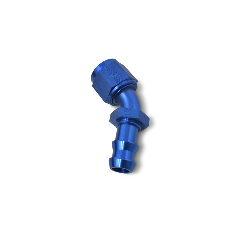 Russell 624070 Performance -4 AN Twist-Lok 45 Degree Hose End (Blue)