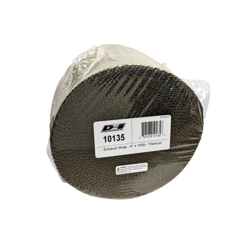 DEI 10135 Exhaust Wrap 6in x 100ft - Titanium
