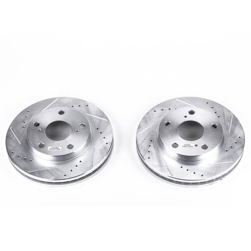 PowerStop fits Toyota 92-01 Camry Front Evolution Drilled & Slotted Rotors -