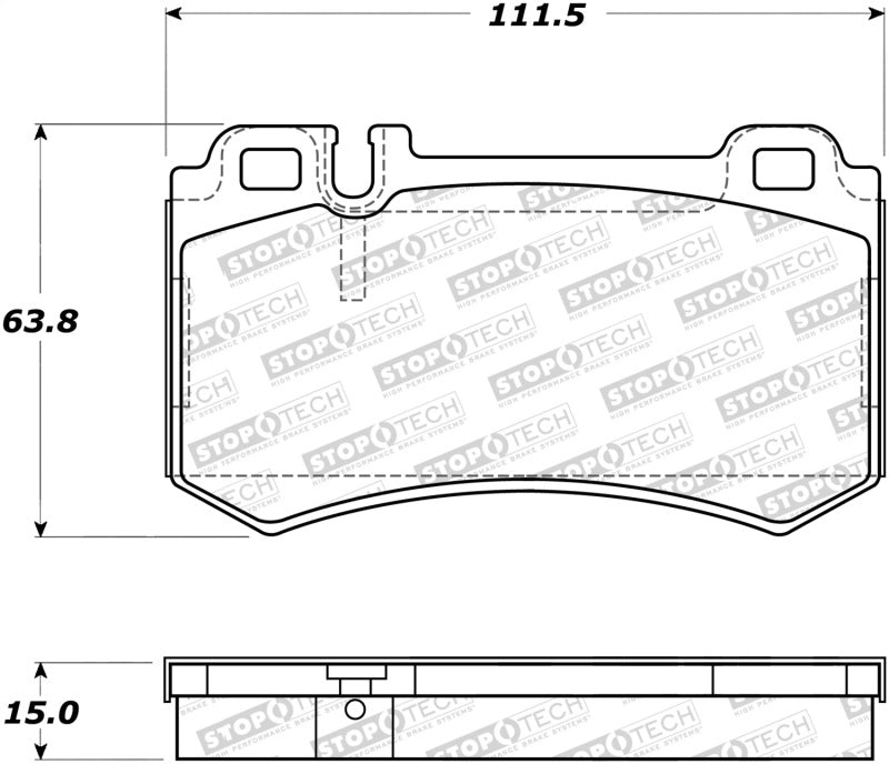 StopTech 308.0984 Street Brake Pads