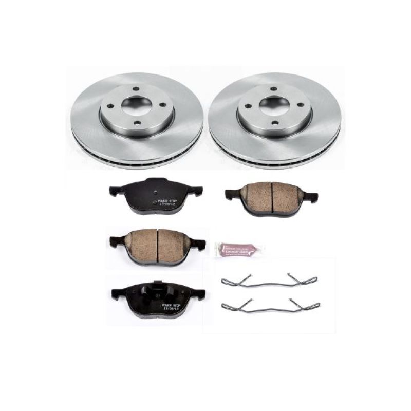 PowerStop KOE1377 fits Ford 05-07 Focus Front Autospecialty Brake Kit