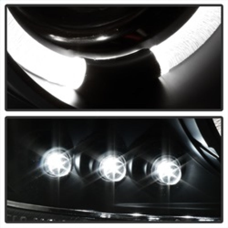 SPYDER 5078292 fits GMC Sierra 1500/2500 Projector Headlights LED Halo LED Blk